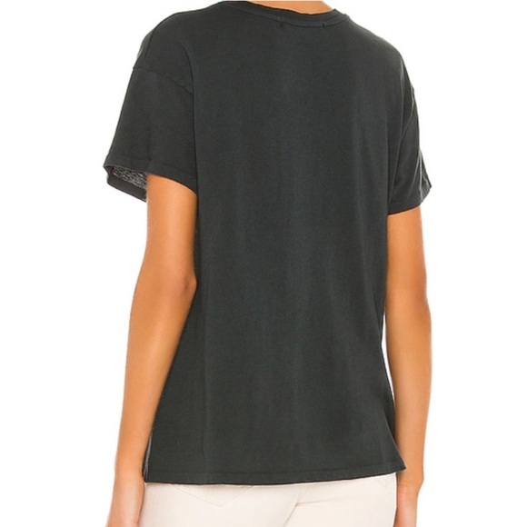 DAYDREAMER x free people Rolling Stones leopard tongue tour tee / vintage black - Picture 2 of 6
